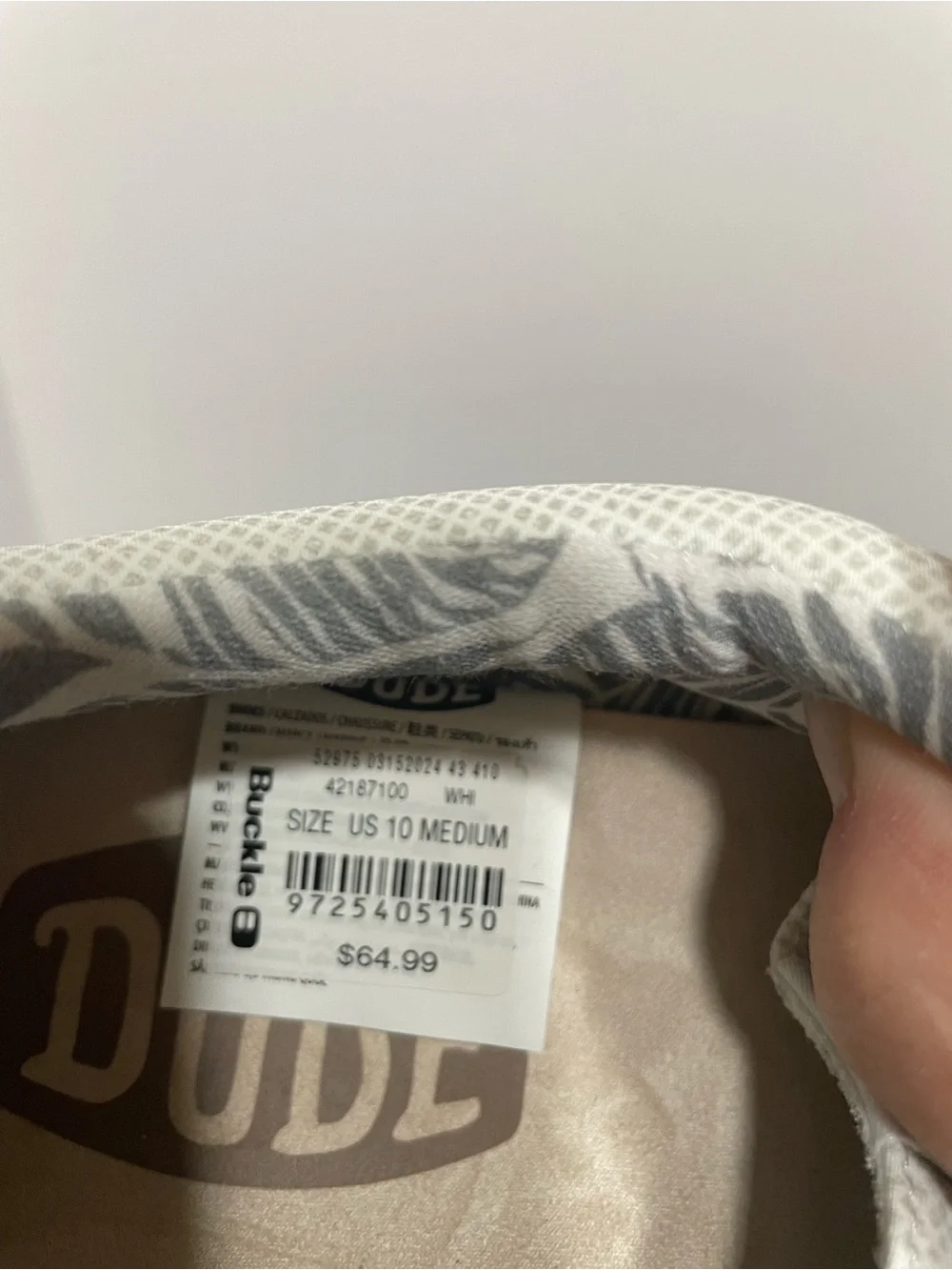 Hey Dude White Mesh Slip-On Loafers
